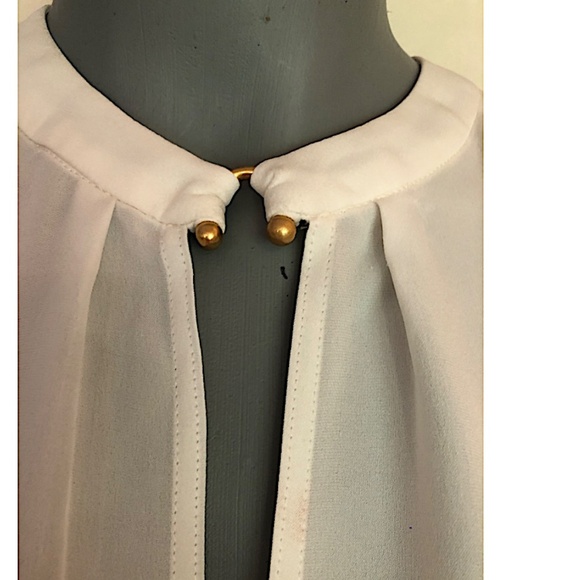 A.L.C. Moran Keyhole Sleeveless Silk Top off white - Picture 13 of 14